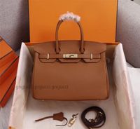 Wholesale Bag Designer Luxury Genuine Leather Woman Clutch Birkin Handbag Litchi Pattern Pochette Rouge Togo with Gold Hardware Totes With