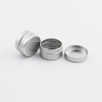 Wholesale 200pcs g Empty Aluminum Cream Jar With Slip On Lids Metal Container For Lip Empty Lipstick Aluminum Bottle Tin