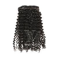 Wholesale VMAE Hot Sale Peruvian Virgin Human Hair g g Kinky Curly Clip Ins Hair Weave Extension Fashionable Soft A Natural Black