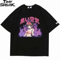Wholesale Nxy Men s T shirts Men Hip Hop t Shirt Streetwear Japanese Cartoon Sexy Girl Tshirt Harajuku Hiphop Oversize T shirt Anime Cotton Tops Tees