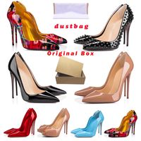 Wholesale High Heel So Kate Luxurys designer Dress shoes Red Bottoms womens Stiletto Heels CM Genuine Leather Point Toe Pumps loafers Rubber size