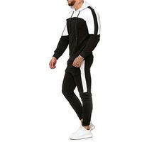 Wholesale New spring autumn Cotton Jacket Black sports and leisure collage ooded suit men s fasion
