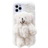 Wholesale IPhone case designer phonecase fashion phonecase Bear d doll wool mobile phone case for IPhone Pro MAX XS