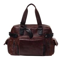 Wholesale Briefcases Weysfor Men PU Leather Briefcase Bag Travel Suitcase Messenger Shoulder Tote Back Handbag Large Casual Business Laptop Pocket