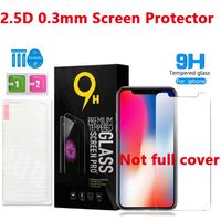Wholesale 2 D MM Cell Phone Screen Protectors For iphone Xsmax Xr Pro Mini Pro Max Samsung M11 M21 Tempered Glass Film with Retai Packing