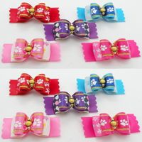 Wholesale Dog Apparel Love Heart Pattern Valentine Pet Cat Hair Bows Accessories Tie Grooming Products Y791