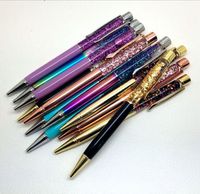 Wholesale Fashion Design Creative Crystal Pen Diamond Ballpoint Pens Stationery Ballpen Stylus Pen Touch Pen Colors Oily Black Refill