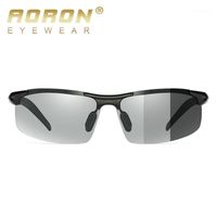 Wholesale AORON Photochromic Sunglasses Mens Polarized Discoloration Goggle Male Aluminum Magnesium Anti Glare Brand Fashion Glasses1