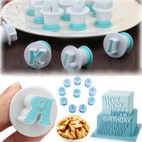 Wholesale DIY Case Letters Baking Mold Cookie Cutter Tool Handmade Soap Food Grade Plastic Mould Home Cooking New Arrival gy G2