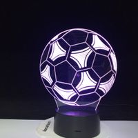 Wholesale Football Soccer Shape D LED Night Light for Office Home Room Decoration Child Boys Baby Nightlight Table Lamp Gift