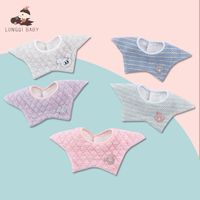 Wholesale high quality Baby Bib cartoon small waterproof spitting rotatable baby products for men and women autumn winter newborn saliva towel