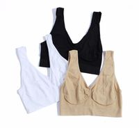 Wholesale Gym Clothing set Women s Padded Crop Top Shapewear Absorb Sweat Chic Vest Sport Running Yoga Fitness Bras1