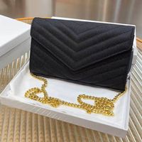 Wholesale 6 style fashion design luxury diagonal single shoulder bag handbag material WOC detachable shoulders strap kinds of hardware colors
