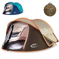 Wholesale Tents And Shelters GJ Full Automatic Tent Outdoor People Single Layer Anti Wind Self Driving Tour Family Package Into A Round Bag1