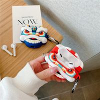 Wholesale Designer AirPods Pro Ear case Pro Headset accessories Stylish personality red and blue lion dance high quality silicone soft cases good
