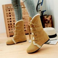 Wholesale Boots Dilalula Big Size Customized Women s Winter Shoes Comfortable Fashion Warm Woman Snow