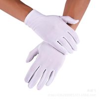 Wholesale Five Fingers Gloves Spring And Summer Men s High Elastic Spandex Jewelry Sunscreen Thin Etiquette White Command Elastic1