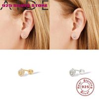 Wholesale Stud Aide Single Sterling Silver Personalized Whirlpool Diamond Pierced Cartilage Earrings In Earrings1