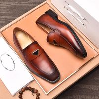 Wholesale MD Party Shoes For Men Coiffeur Wedding Shoes Men Elegant Italian Brand Patent Leather Dress Shoes Men Formal Sepatu Slip On Pria