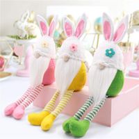 Wholesale Long Legged Easter Bunny Gnome Decoration Easter Faceless Doll Easter Plush Dwarf Home Party Decorations Kids Toys