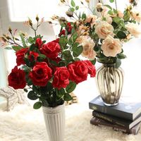Wholesale Decorative Flowers Wreaths Heads Roses Artificial Wedding Party Supplies Home Garden Decoration DIY Bride Wreath Gift Box Packaging Fake