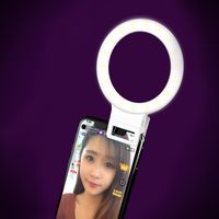Wholesale Hot Ring Lights LED Circle Lamp Cell Phone Camera Photography Video Night Light Clip On Rechargeable