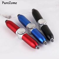 Wholesale Finger Gyro Spinner Multi function Gyroscope Pens Decompression LED Light Ballpoint Pen Shape Relieve Stress Xmas Gift Colors11
