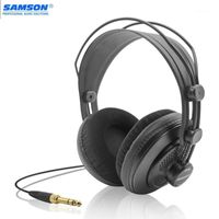 Wholesale SAMSON SR850 Studio Reference Monitor Headphones Dynamic Headset Semi open Design for Recording Monitoring Music Game Playing1