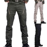 Wholesale Men s Tactical Pants Cargo Pants Multi Pocket Skin Friendly Cotton Blend Water Resistant Long Pants Sweatpants for Outdoor XL H1223