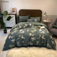 Wholesale Luxury Egyptian Cotton Bedding HD Print Clear Pattern Trees Branches Birds Duvet Cover Set Bed Sheet Pillowcases Queen King Size1
