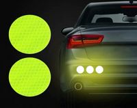 Wholesale 5cm Round Car Tail Reflective Stickers Warning Tape Safety Reflective Anti collision Reflector Sticker For Cars Trucks Bus
