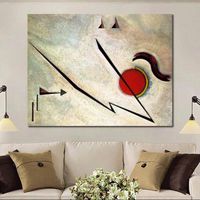 Wholesale High Quality Hand Painted Wassily Kandinsky Painting Reproduction Oil On Canvas Abstract Art Home Decor Modern art Broken Line