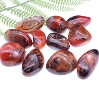 Wholesale Holiday gift Beautiful Natural Sardonyx Tumbled Stones And Minerals Palm Agate Gemstones Healing Crystals For Home Decoration Q2