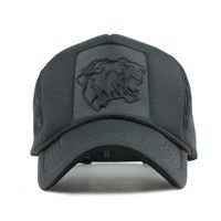 Wholesale FLB Hip Hop Black leopard Print Curved Baseball Caps Summer Mesh Snapback Hats For Women Men casquette Trucker Cap