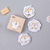 Wholesale 45 Mini Cute Dog Paper Sticker Decoration DIY Album Diary Scrapbooking Cartoon Label Sticker Kawaii Deco Stationery