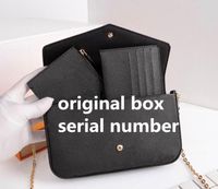 Wholesale 3 colors Embossed Woman Bag handbag purse original box date code fashion checker plaid flower