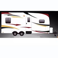 Wholesale 2PCS RV Trailer Hauler Camper Motor home Large Decals Graphics Kits