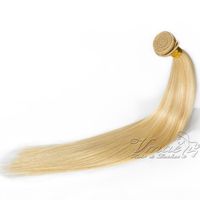 Wholesale 12A Unprocessed Full Cuticle Soft Smooth Straight Blonde Brazilian Natural Bundles Raw Virgin Human Hair Extension