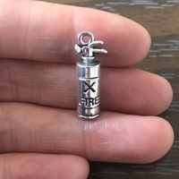Wholesale DIY Jewelry Making Fire Extinguisher Charms Zinc Alloy Pendant for Charm Bracelet Necklace Earrings keychains gifts