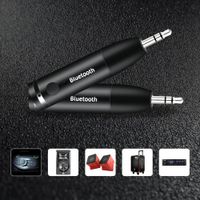 Wholesale Wireless Bluetooth Car Kit Mini mm Jack AUX Handsfree Stereo Music Audio Receiver Adapter for Car Headphone Speaker