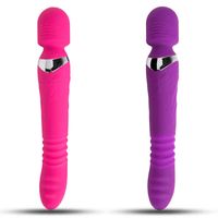 Wholesale NXY Vibrators Heating Stretch Dildo g Spot Vibrator for Woman Powerful Adult Sex Toys Personal Clit Massager Magic Wand Av Vagina Stimulator