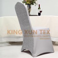 Wholesale Chair Covers Design Silver Spandex Cover Stretch For Wedding Party Dining Christmas Decoration