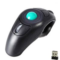 Wholesale Mice G Wireless Air Mouse Ergonomic Trackball Handheld Finger USB Optical For PC Laptop1