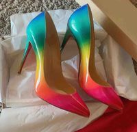 Wholesale Hot Sal Lady Party Dress Red Bottom Pumps Pointed Toe Sexy High Heels Evening Wedding Women s Shoes Red Sole Stiletto Heels EU35