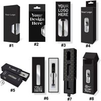 Wholesale Customized Packaging Box for All Thick Oil Vape Cartridges OEM Box Package Custom Logo ml ml Carts Vape Pen Box Vaporizer Packing