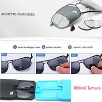 Wholesale Sunglasses Stick On Bifocal Lens Wallet Sun Reading Glasses Liquid Silicone Magnification Lenses
