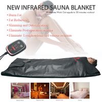 Wholesale Single heating zone far Infrared sauna lymphatic drainage massage equipment infrared blanket for sale Slimming body wrap