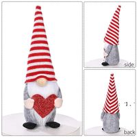 Wholesale Fedex Party Favor Cute Gnome Plush Doll Faceless Props With Hooded Home Table Gnomes Decor For Christmas party favor HWE12608
