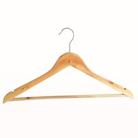 Wholesale Natural Wooden Clothes Hanger Coat Hangers For Dry And Wet Dual Cloth Purpose Rack Non Slip Wood Hangers Storage Holders Supplie p2