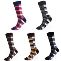 Wholesale 20pcs Pairs High Quality Brand Men Socks Stripped Socks big size Male s Fashion Personality Cotton Socks Medium Stockings